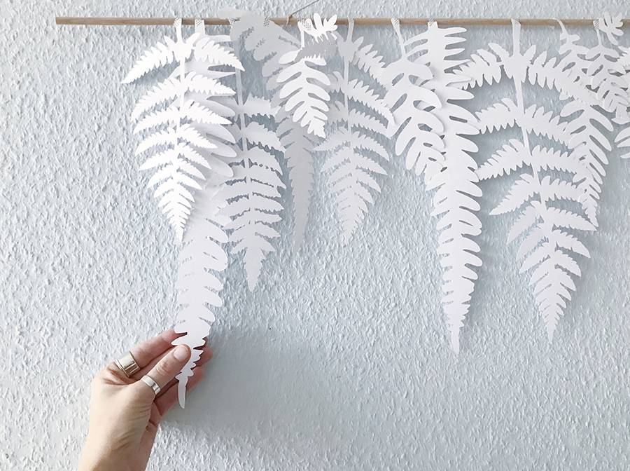 Renna Deluxe FARN Blätter für die Wand Vierteljährliche Förderung