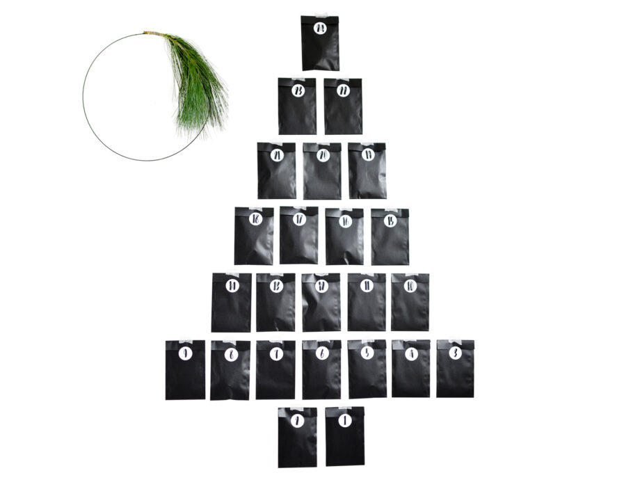 Renna Deluxe Adventskalender Schwarz mit Handlettering für Männer Super Rabatt