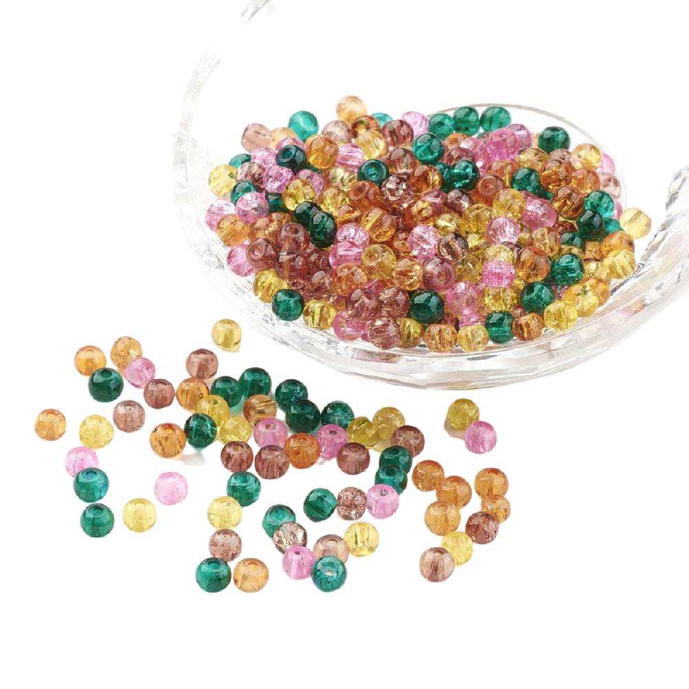 Sadingo Glasperlen Bunter Mix | 100 Stück, 4 mm Tiefpreis