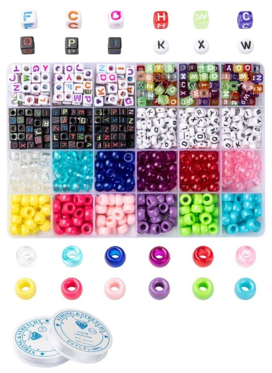 Sadingo Acrylperlen Set mit Aufbewahrungsbox Letzte 2 Tage