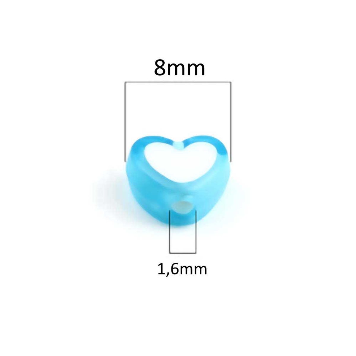 Sadingo Acrylperlen Herz | 300 Stück, 8x7mm Zeitbegrenzte Promotion