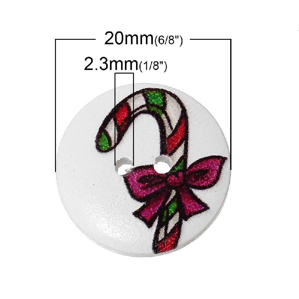 Sadingo Holzknöpfe / 20 Stk. / Ø 2 cm Fabrikladen