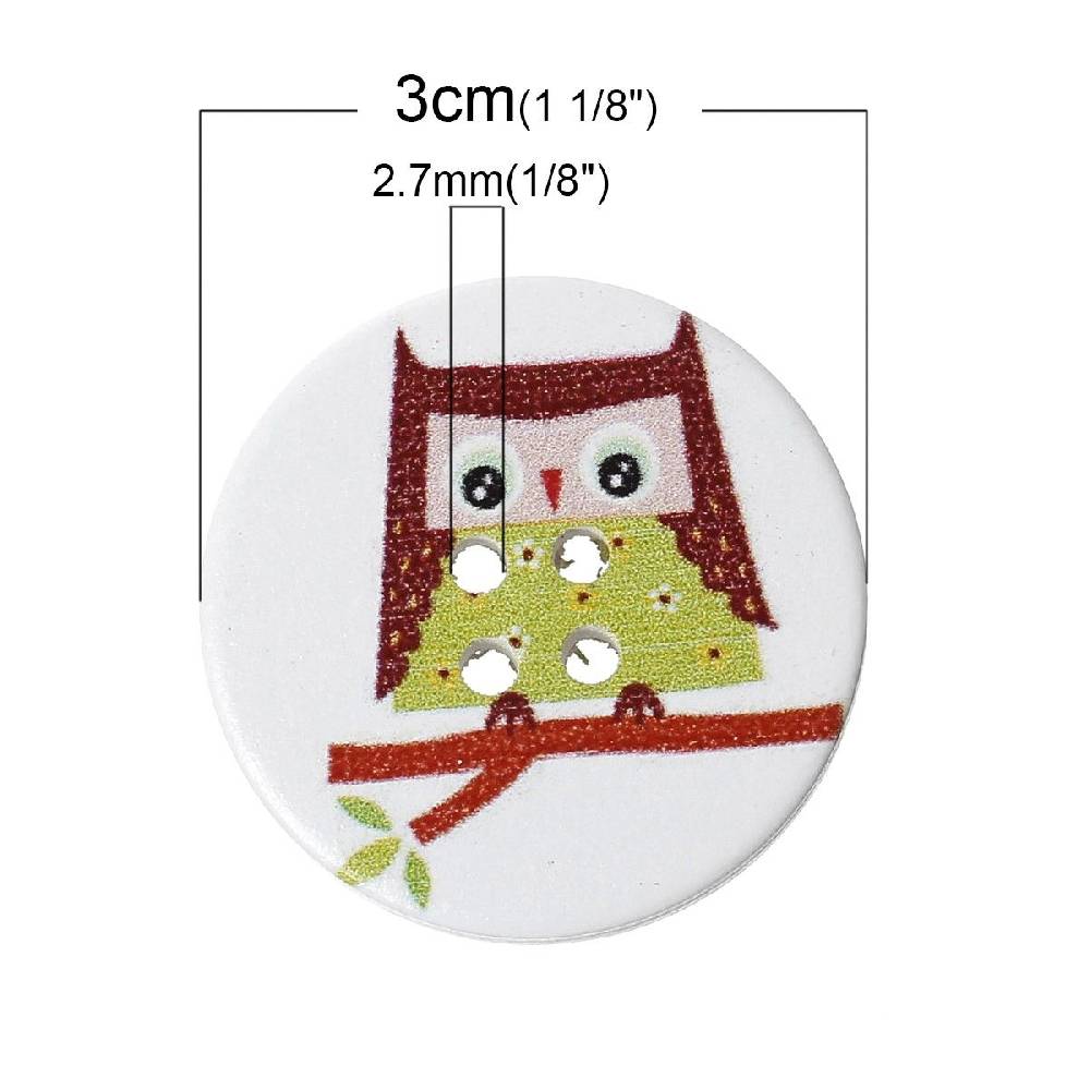 Sadingo Holzknöpfe / 50 Stk. / Ø 3 cm Black Friday Preise