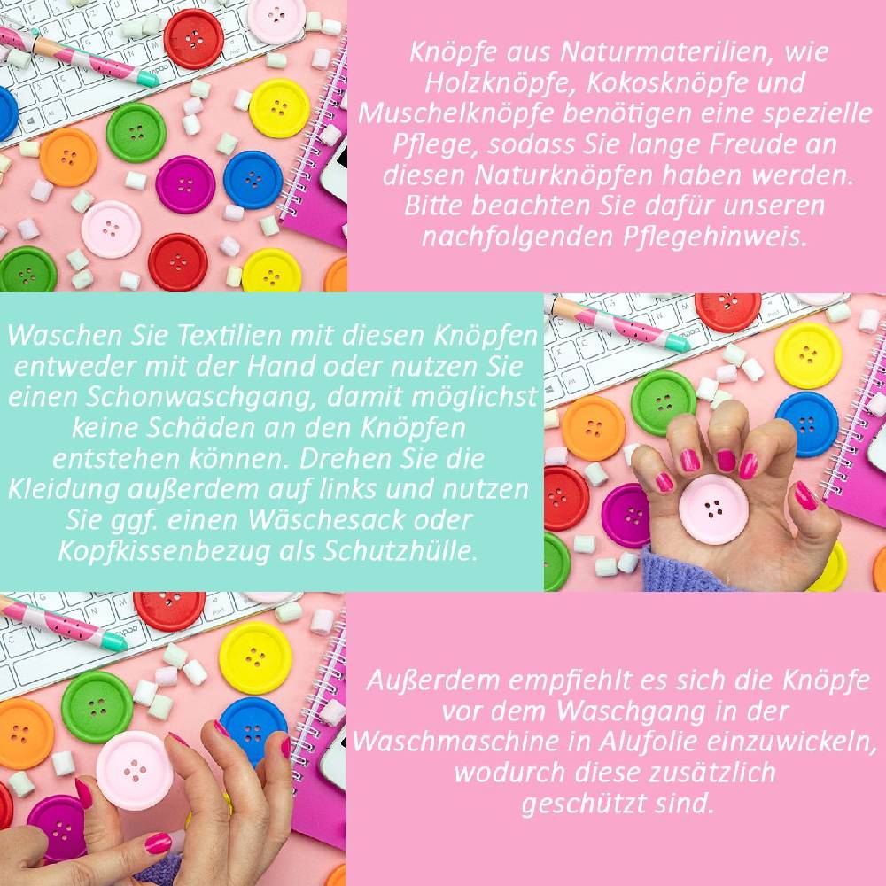 Sadingo Holzknöpfe / 50 Stk. / Weihnachtsbaum zollfrei