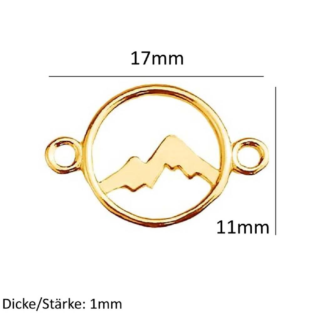 Sadingo Schmuckverbinder Mountain | 17x11 mm Fabrik Onlineshop