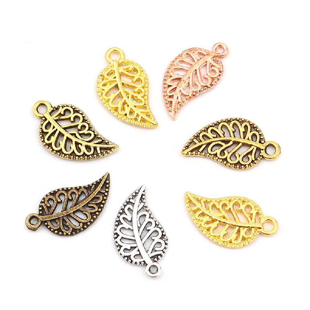 Sadingo Schmuckanhänger Set Blatt, 210 Stück, 19x10 mm Rabatt