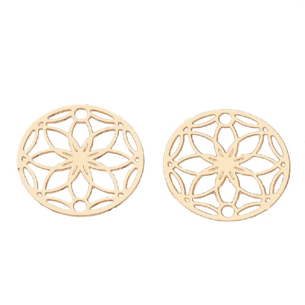 Sadingo Schmuckverbinder Blume des Lebens | 10 Stück, 13mm Weihnachtsangebot