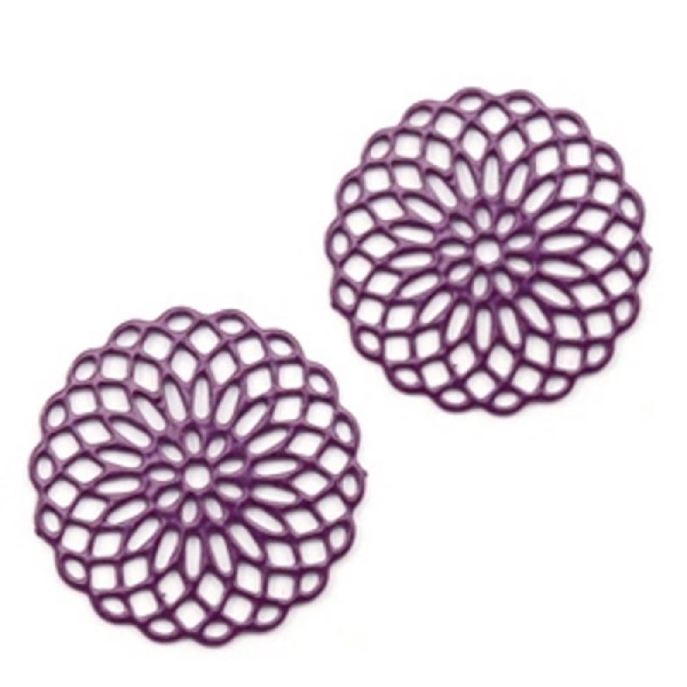Sadingo Schmuckverbinder Mandala | 5 Stück, 15mm Lagerräumung