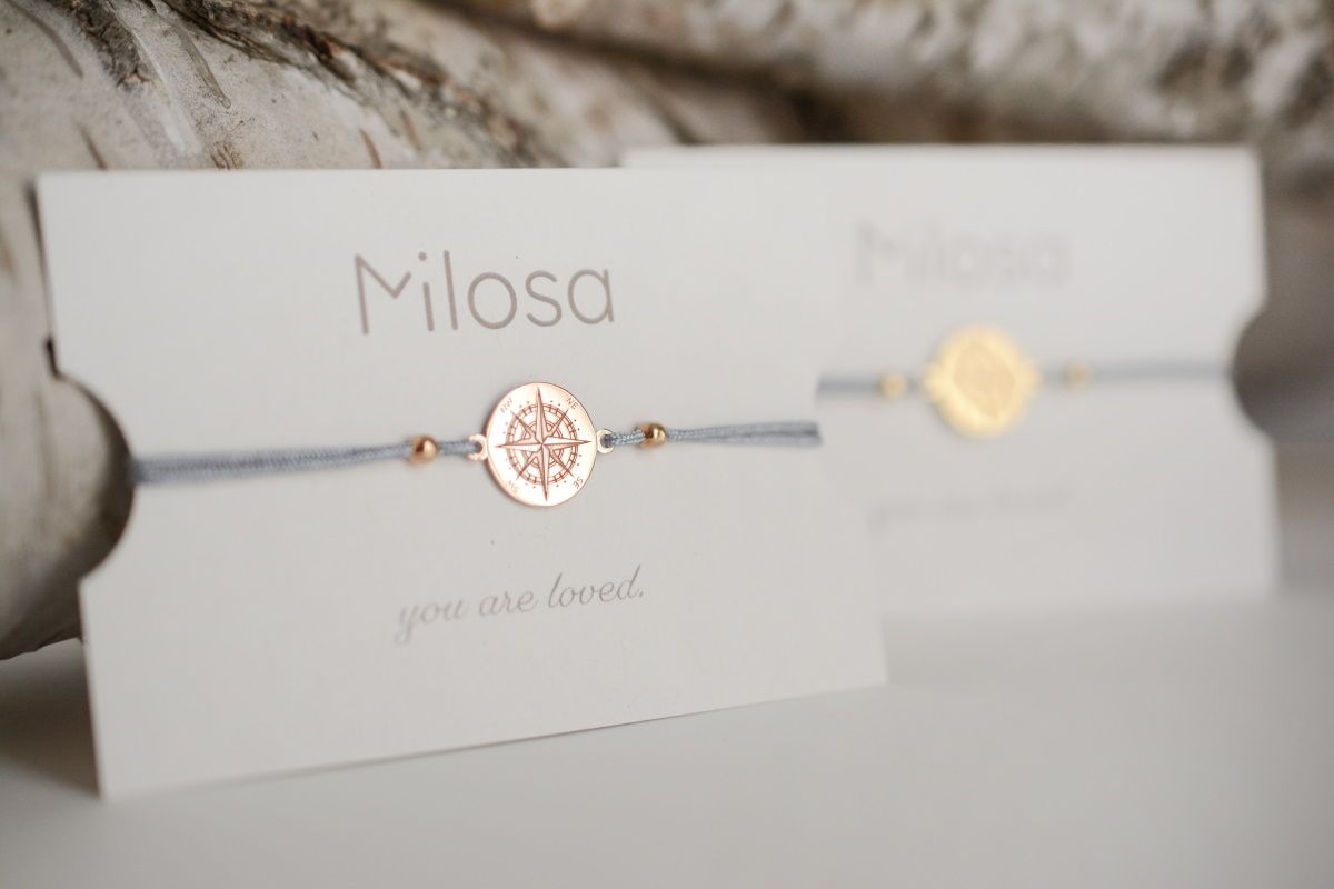Sadingo Kompass Armband Damen 925 Silber (größenverstellbar) Bestseller