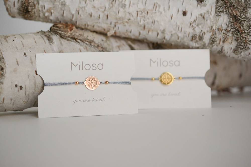 Sadingo Kompass Armband Damen 925 Silber (größenverstellbar) Bestseller