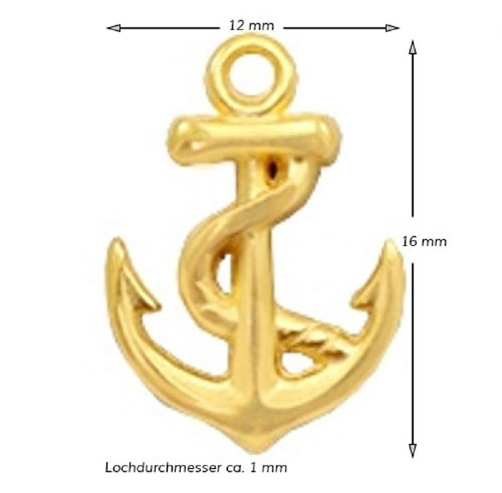 Sadingo Schmuckanhänger Anker 16 x 12 mm 50% Rabatt mit kostenlosem Versand