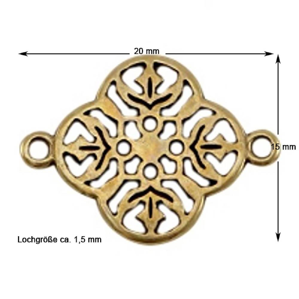 Sadingo Schmuckverbinder Bohemian | 20x15 mm Im Verkauf