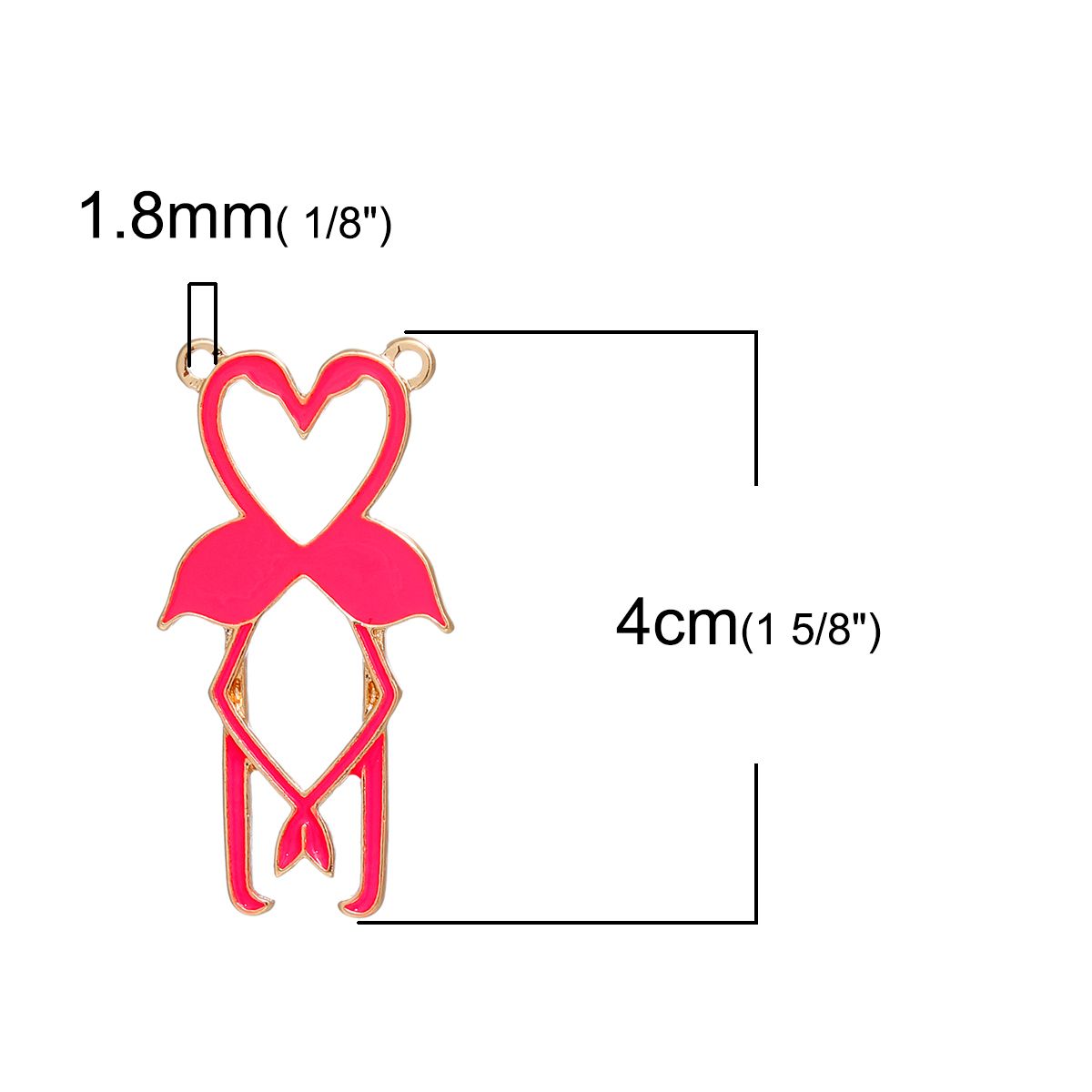 Sadingo Schmuckverbinder Flamingo - 3 Stk. - Neon-Pink Hotsell