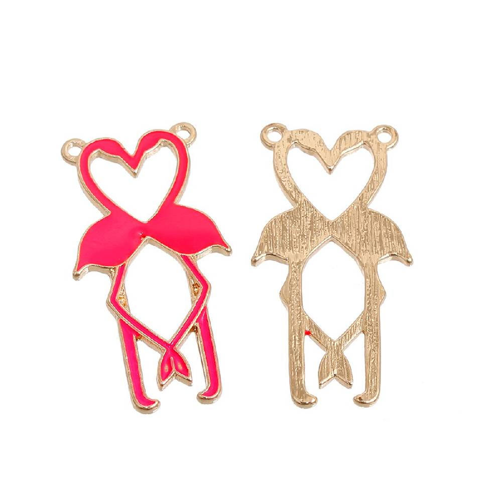 Sadingo Schmuckverbinder Flamingo - 3 Stk. - Neon-Pink Hotsell