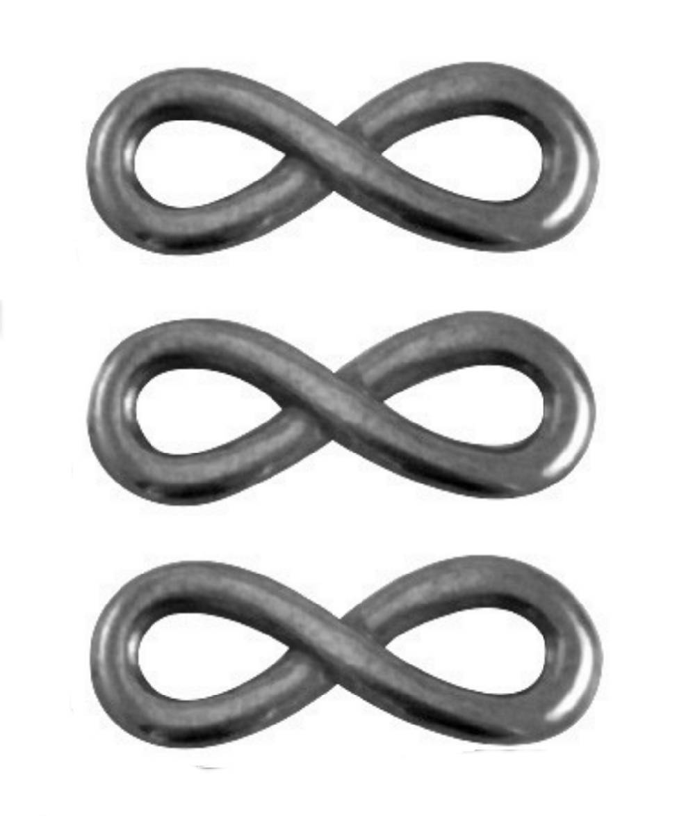 Sadingo Schmuckverbinder Infinity | 3 Stück, 15x6mm Online Shopping
