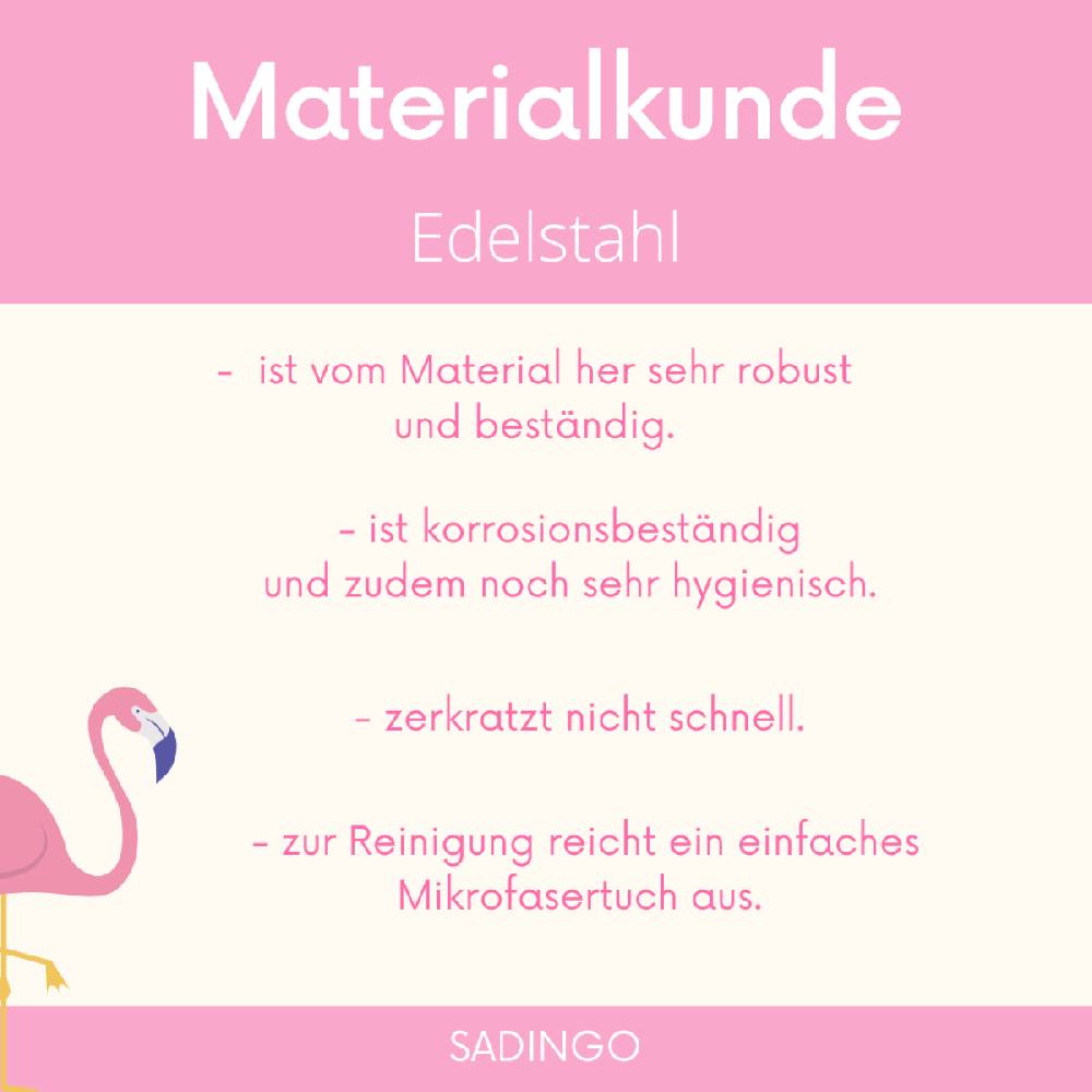 Sadingo Metallperlen | Edelstahl-Perlen, 6mm, 10 Stück Tägliche Deals