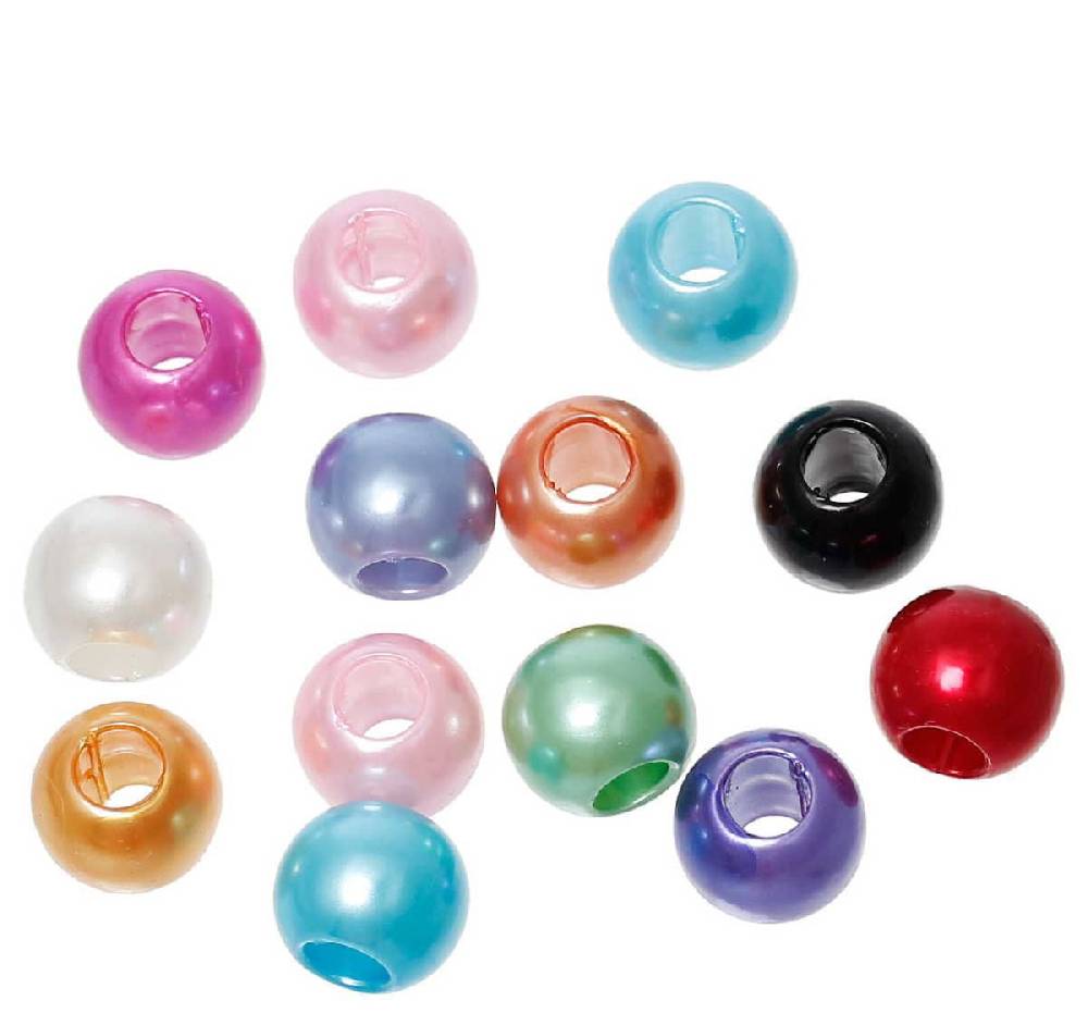 Sadingo Acrylperlen Bunt | 100 Stück, 12mm Letzte 3 Tage