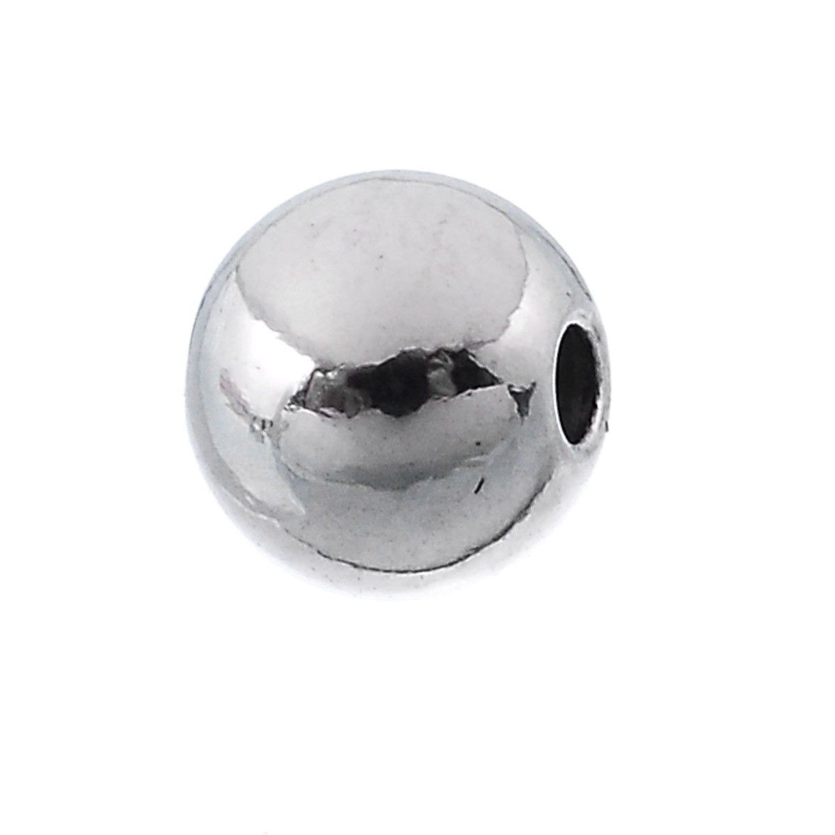 Sadingo Metallperlen in Silber | 4 mm, 50 Stück Bis zu 60% Rabatt