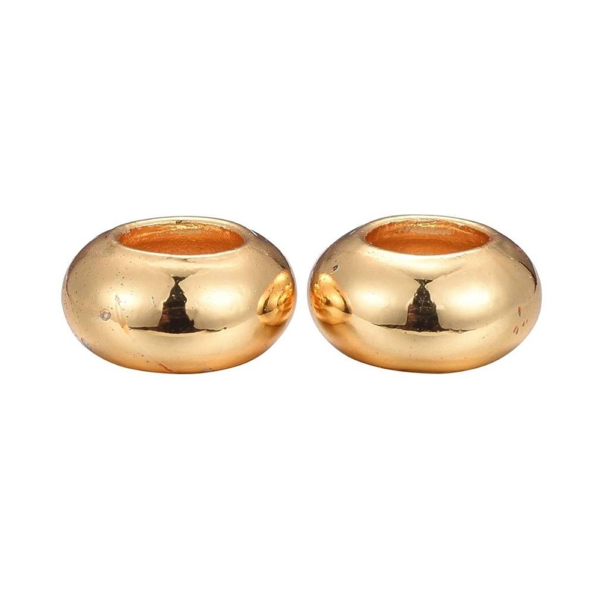 Sadingo Metallperlen Set, 30 Perlen, 3 Farben - Silber, Gold, Rosegold Nur für heute