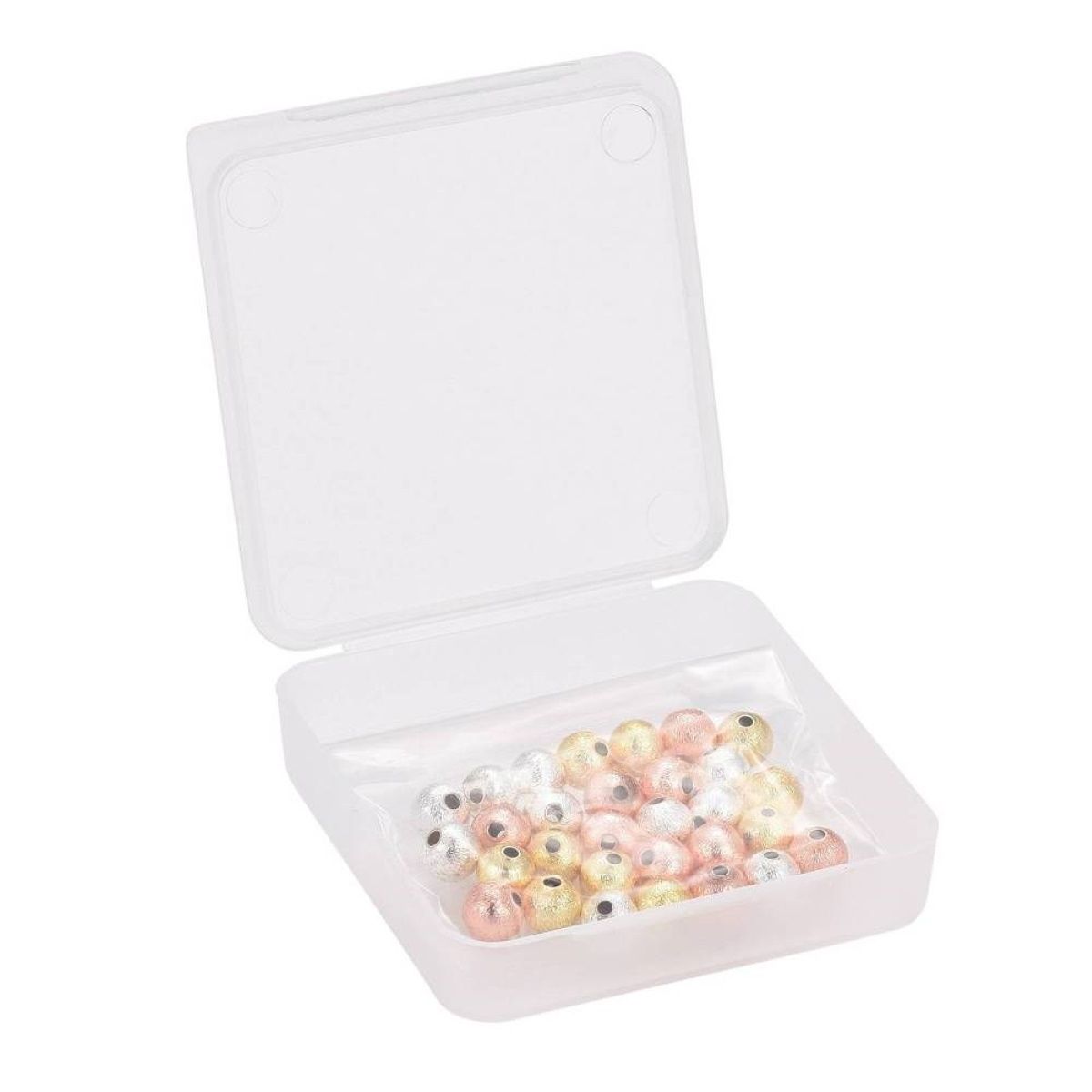 Sadingo Metallperlen Set | 6mm, 1 Box, 30 Perlen Vierteljährliche Förderung