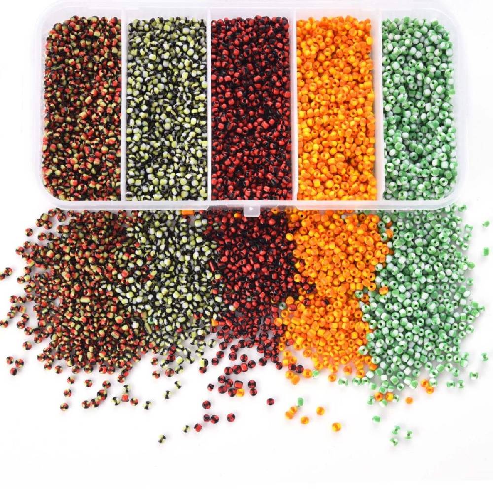 Sadingo Rocaillesperlen | 5 Farben je 16 Gramm, 1-1,5 mm Discount Store für neue Produkte