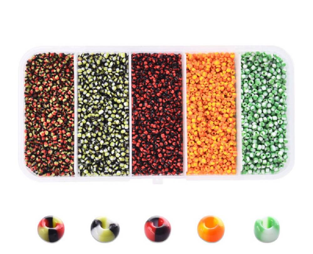 Sadingo Rocaillesperlen | 5 Farben je 16 Gramm, 1-1,5 mm Discount Store für neue Produkte