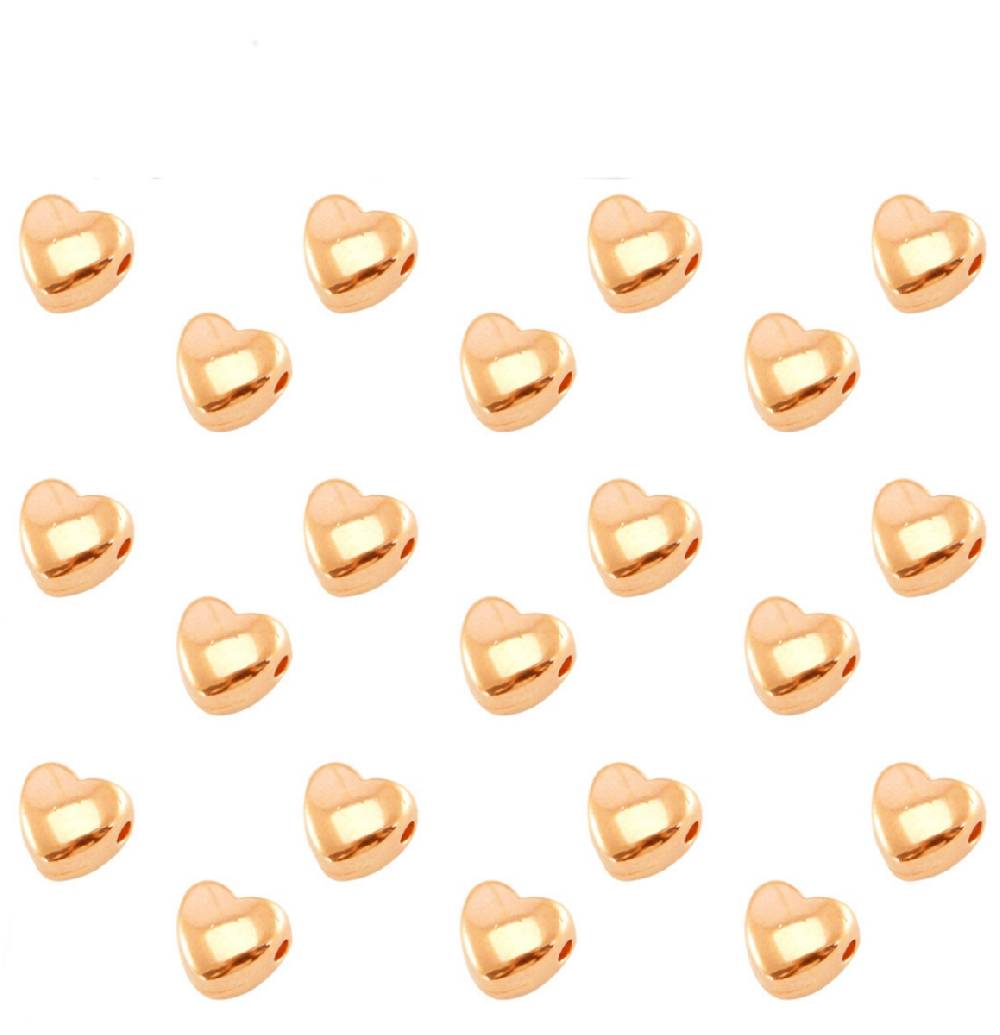 Sadingo Metallperlen | Herz-Perlen 6mm Super Rabatt