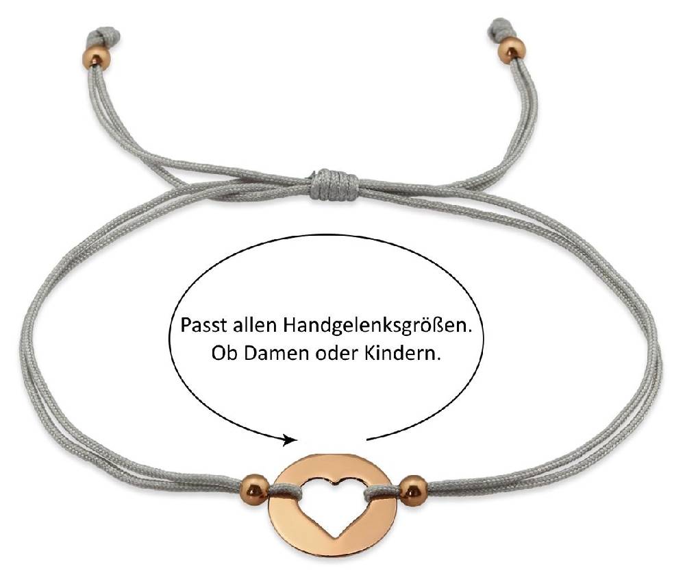 Sadingo Milosa Herz Armband Sterling Silber Rosevergoldet Auslauf