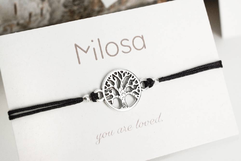 Sadingo Milosa Lebensbaum Armband Damen (verstellbar) Schlussverkauf