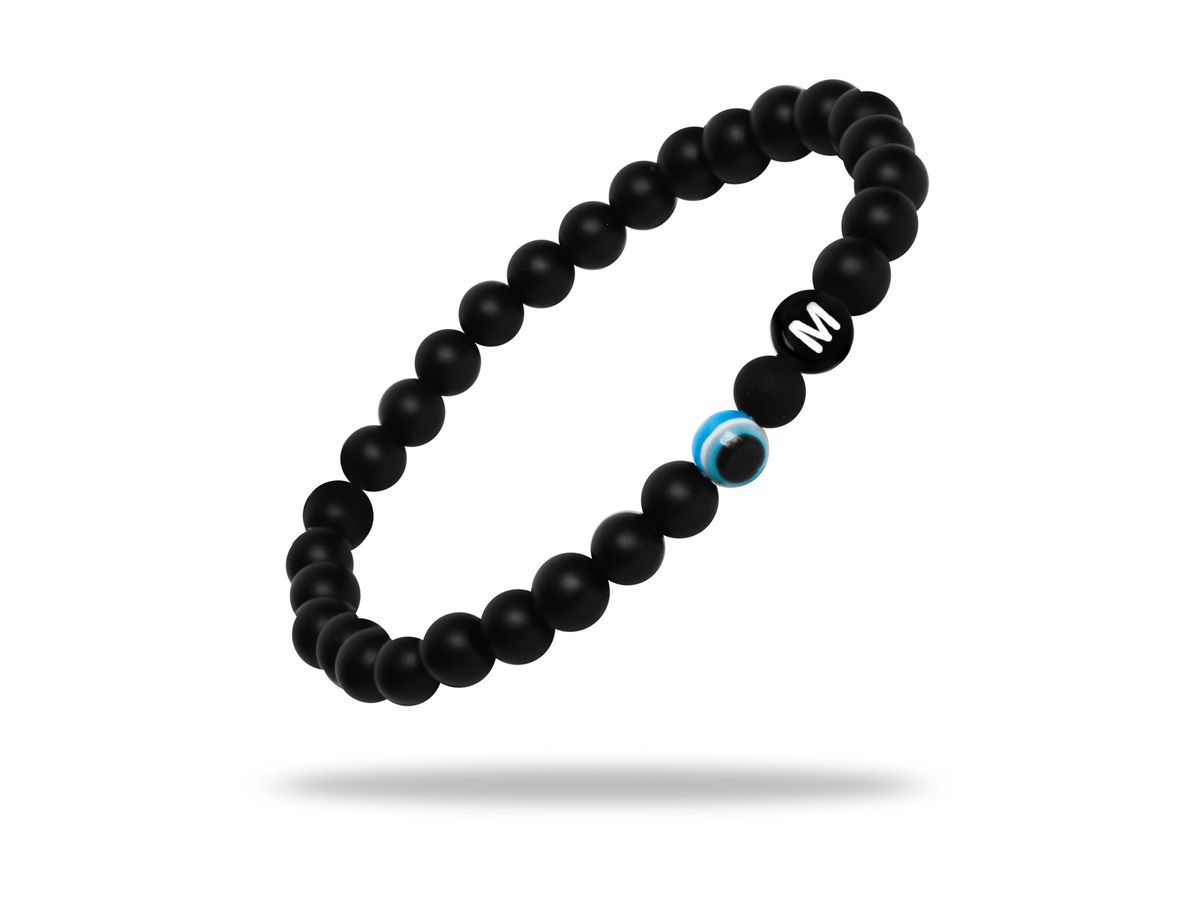 Sadingo Partnerarmband Set "MEADOW" aus schwarzen Achatperlen Günstiger Verkauf