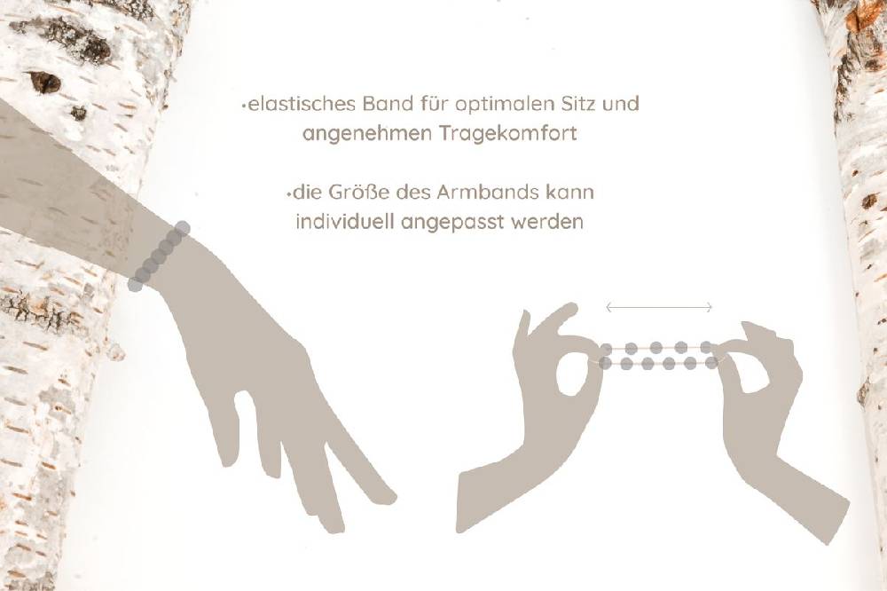 Sadingo Partnerarmband Set "STAR" aus schwarzen Natursteinperlen Blitzverkäufe