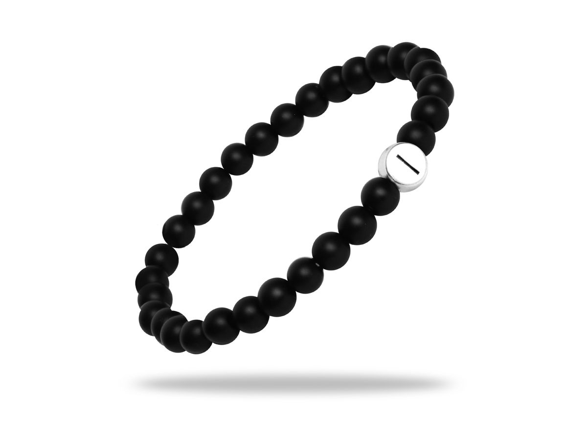 Sadingo Partnerarmband Set "MOON" aus schwarzen Natursteinperlen Fabrik Onlineshop