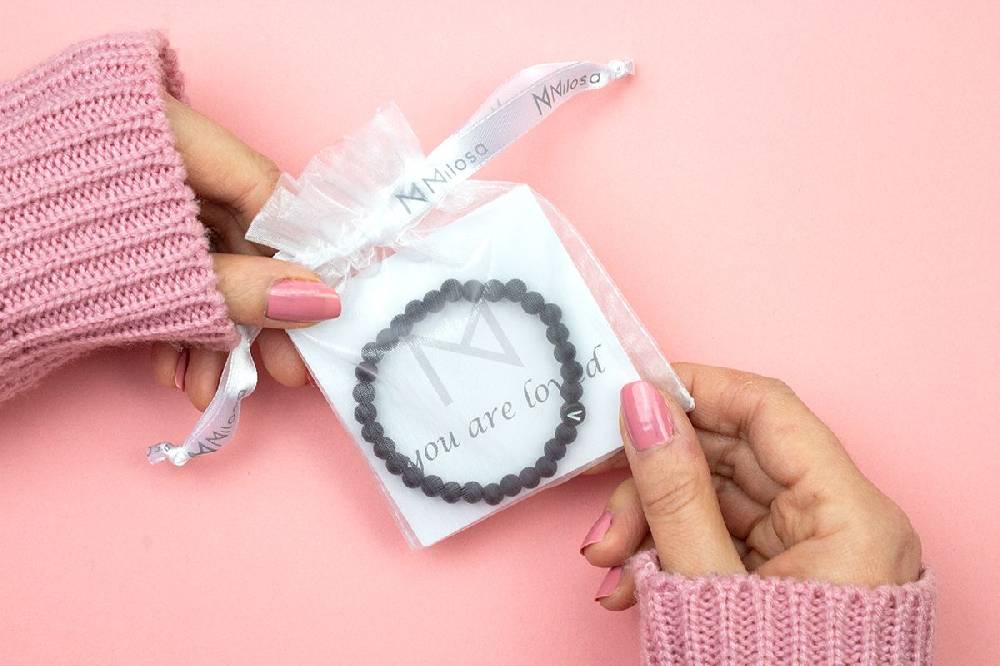 Sadingo Partnerarmband mit Buchstaben und Achat Perlen Sonderangebot