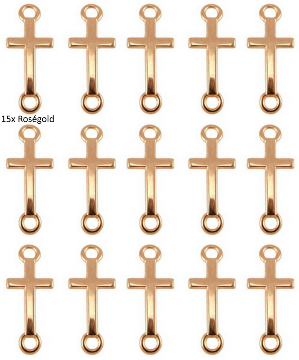 Sadingo Schmuckverbinder Kreuz | 14 x 8 mm Exklusivangebot