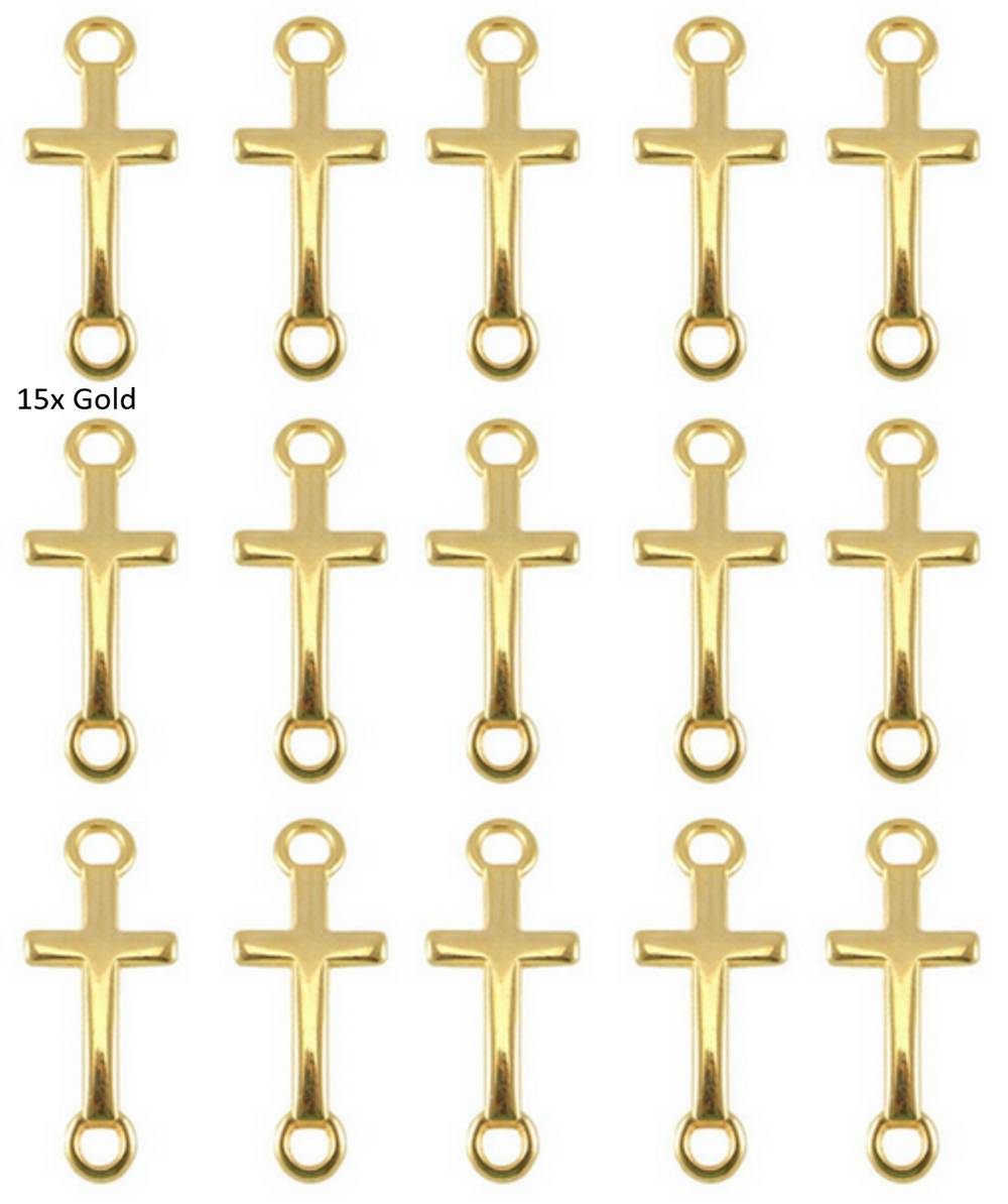 Sadingo Schmuckverbinder Kreuz | 14 x 8 mm Exklusivangebot