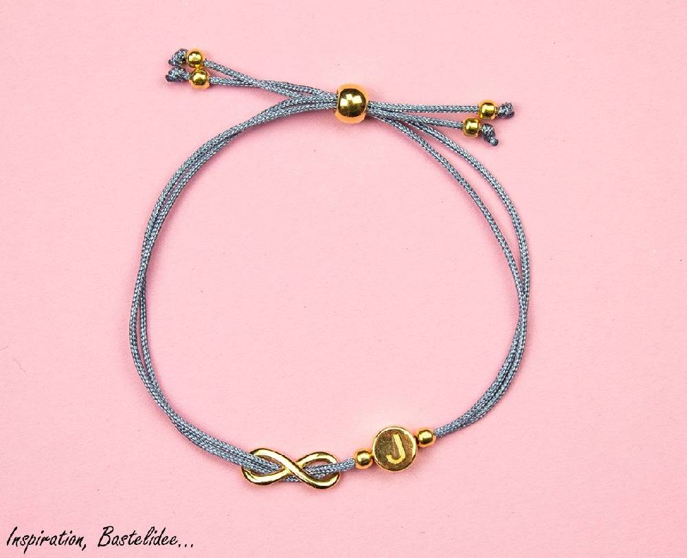 Sadingo Buchstabenperlen gold, DQ Metall, 7mm, Perlen Armband Jubiläumsangebot