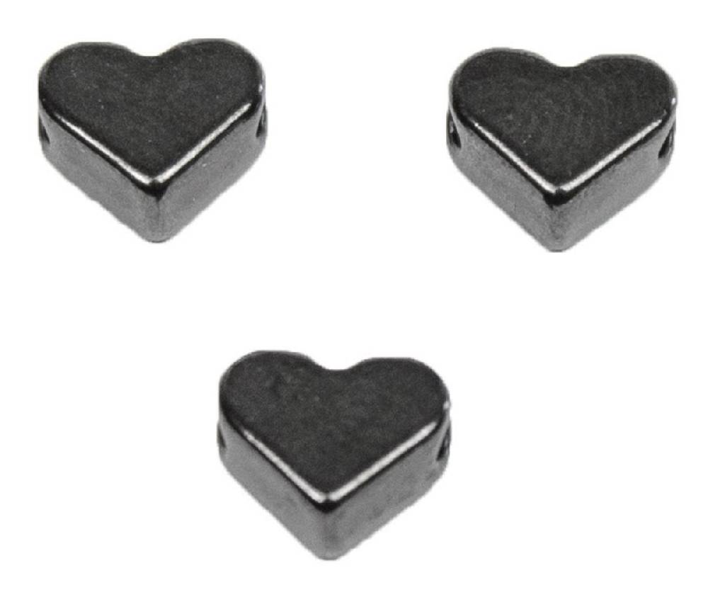 Sadingo Metallperlen | 15 Stück, 6mm, Herzperlen aus DQ Metall Zeitlich begrenztes Angebot