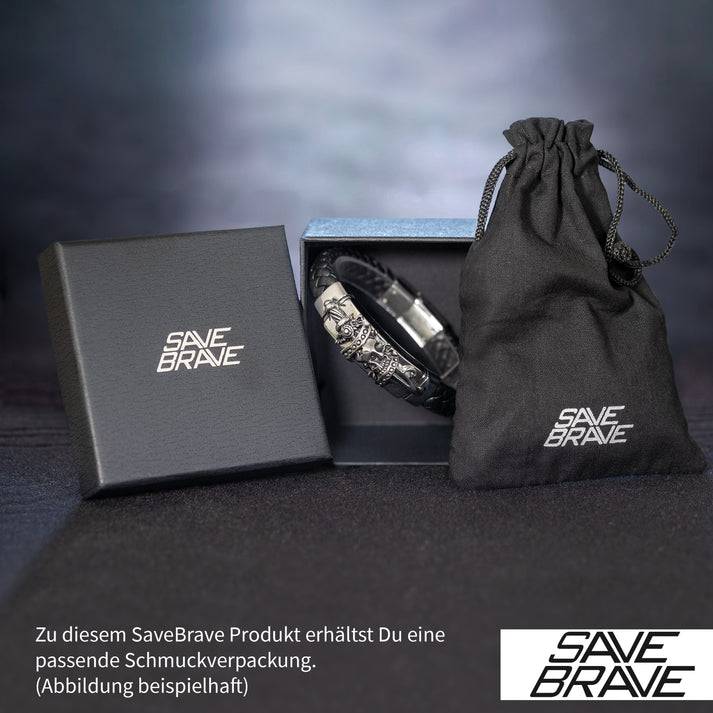 Save Brave Ankerkette Isaac mit Anhänger Kreuz Begrenzte Freigabe