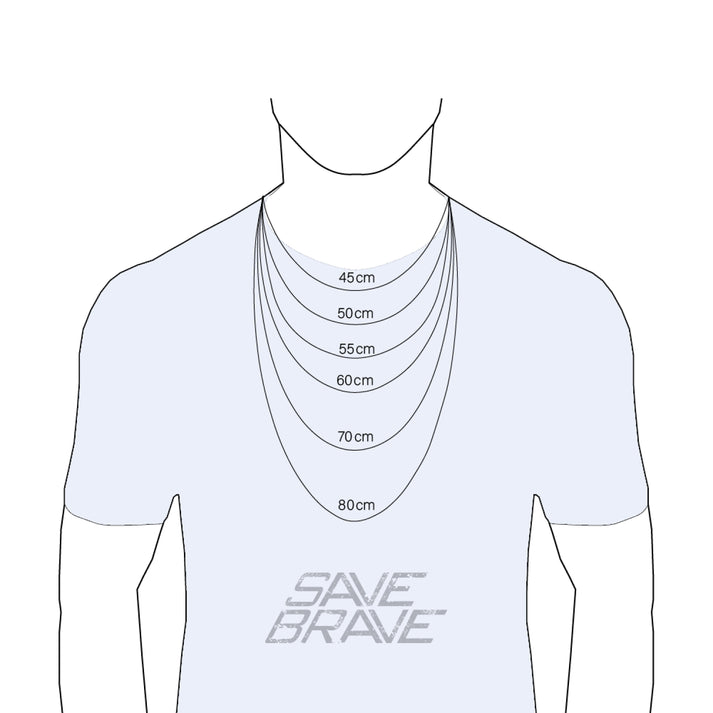 Save Brave Ankerkette Isaac mit Anhänger Kreuz Begrenzte Freigabe