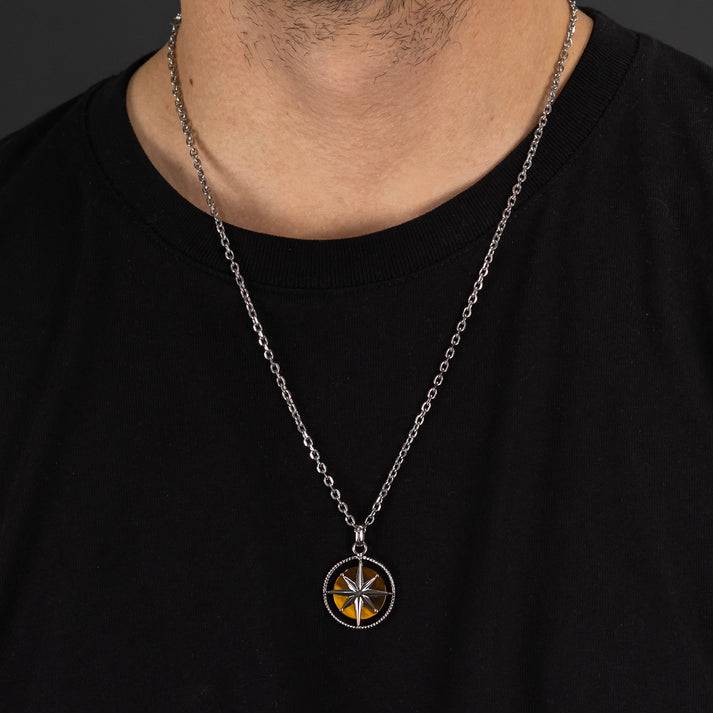 Save Brave Kette Polar mit braunem Tigerauge Bis zu 50% Rabatt