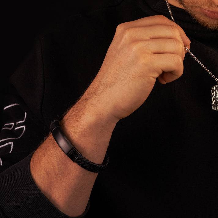 Save Brave Armband Roma aus Leder & Edelstahl im Angebot