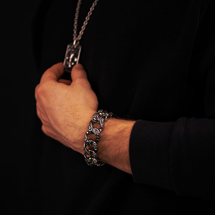 Save Brave Edelstahlarmband George mit Fleur de Lys Exklusivangebot