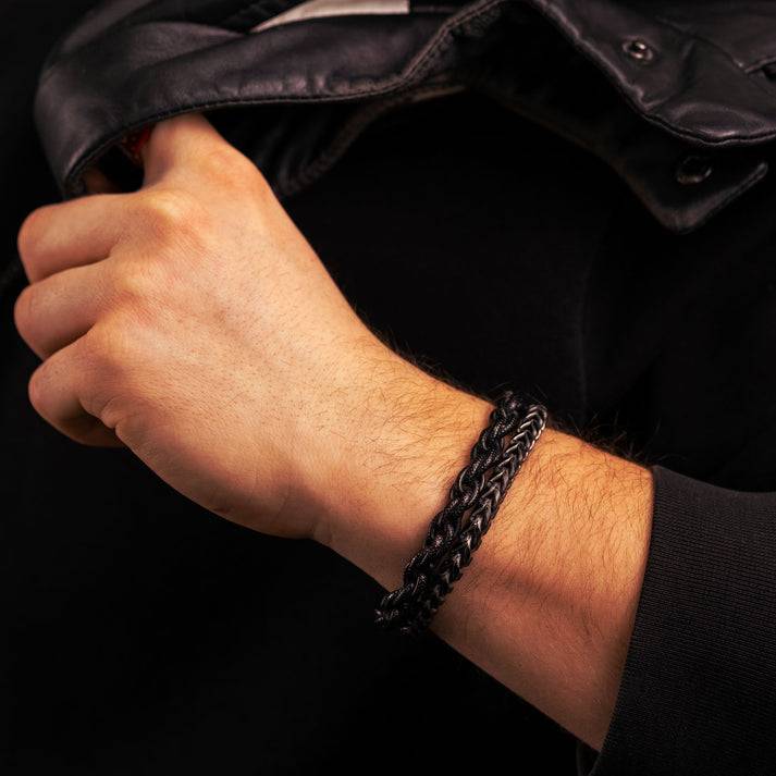 Save Brave Gliederarmband Justin aus Edelstahl Große Rabatte