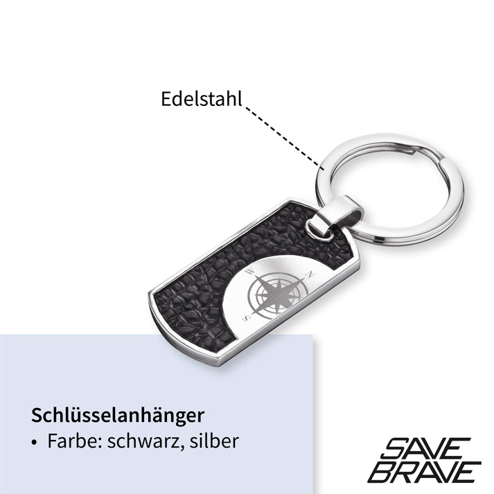 Save Brave Schlüsselanhänger aus Edelstahl Neuheiten