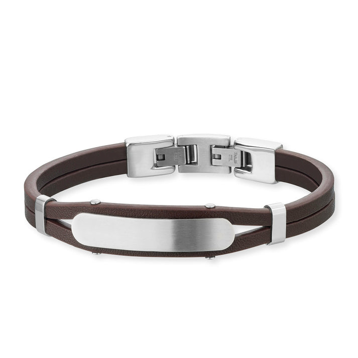 Save Brave Lederarmband Dexter mit Edelstahl Bis zu 60% Rabatt