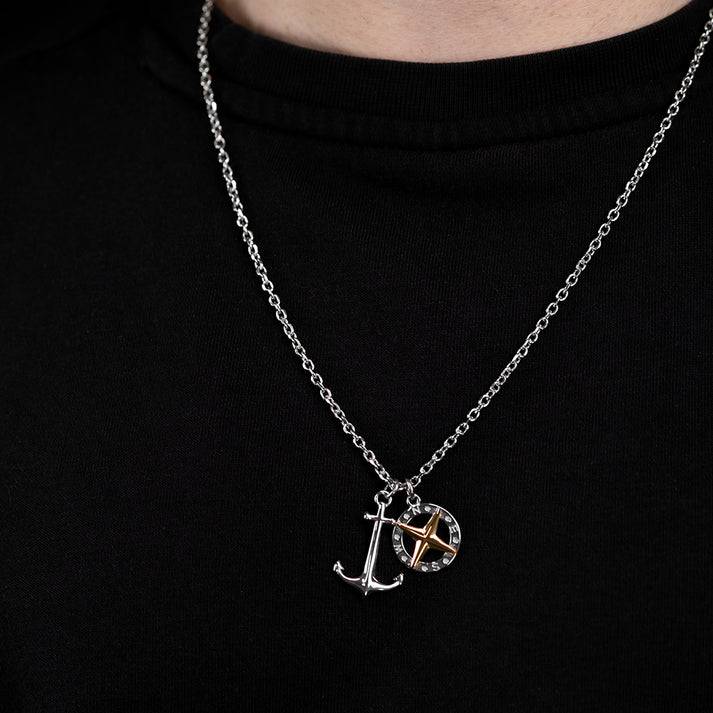 Save Brave Ankerkette mit Anhängern Anchorpolar - Farbe Silber und Gold Clearance-Verkauf