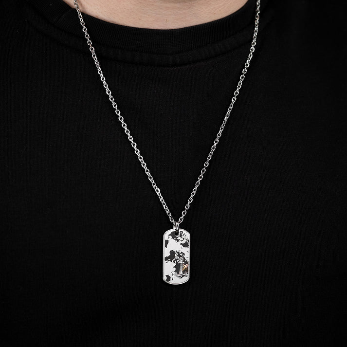 Save Brave Ankerkette mit Anhänger Worldanchor - Welt & Anker gold Fabrikladen