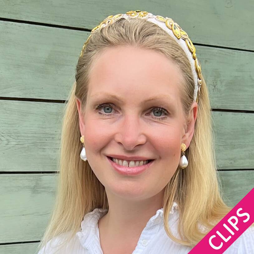 SchwesterSchwester Vergoldete Knoten-Ohrclips mit leichtem Baumwolltropfen Limitierter Zeitrabatt