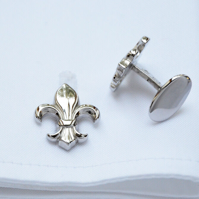 SchwesterSchwester Manschettenknöpfe Silber Lilie Sonderangebot der Fabrik