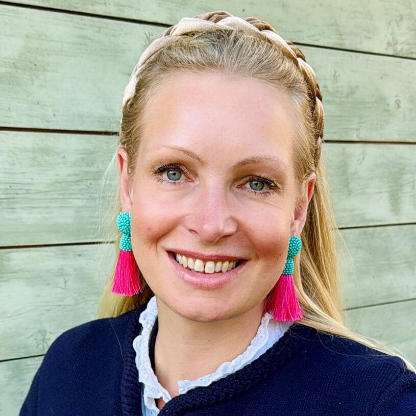 SchwesterSchwester Farbenfrohe Perlen-Quastenohrringe in Türkis und Pink Günstig kaufen